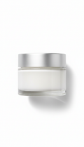 Hydrating cream in glass jar