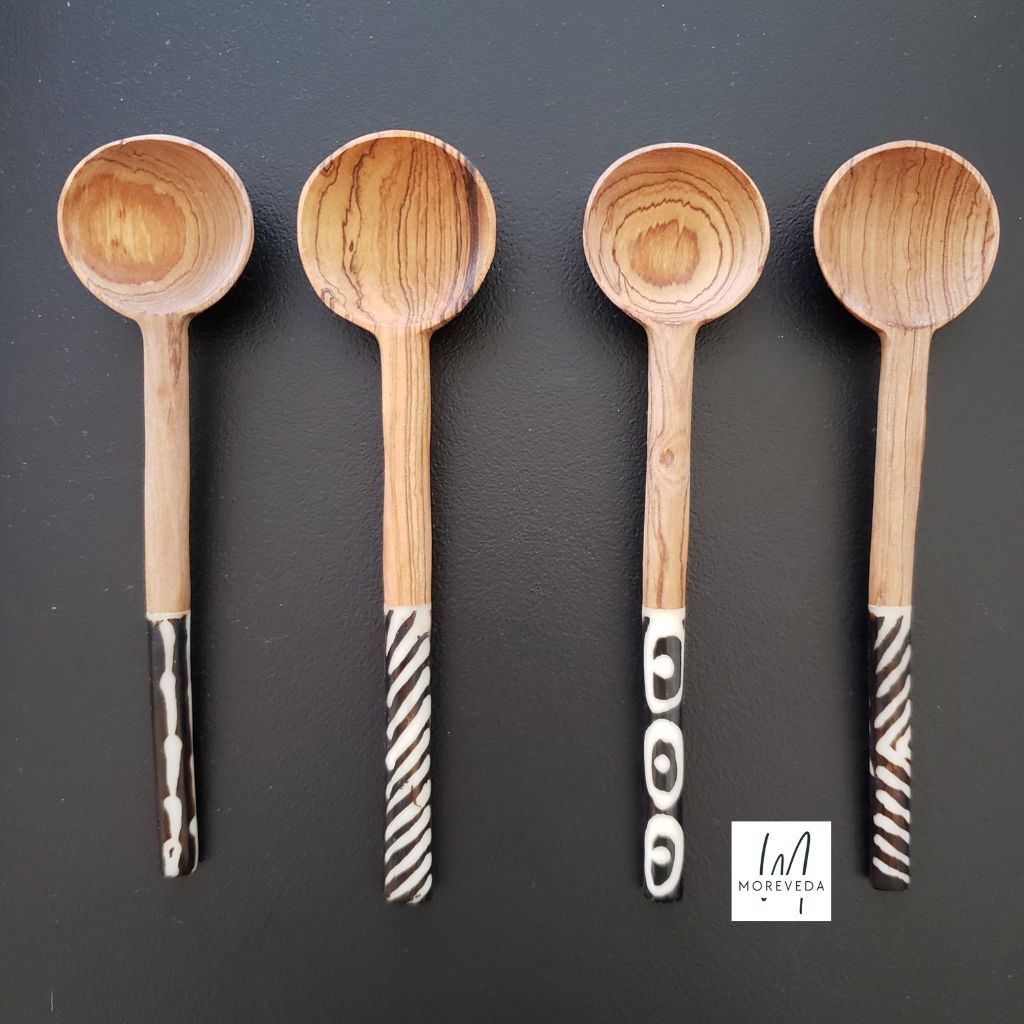 Olive Wood Coffee Scoop | Tea Leaf Spoon