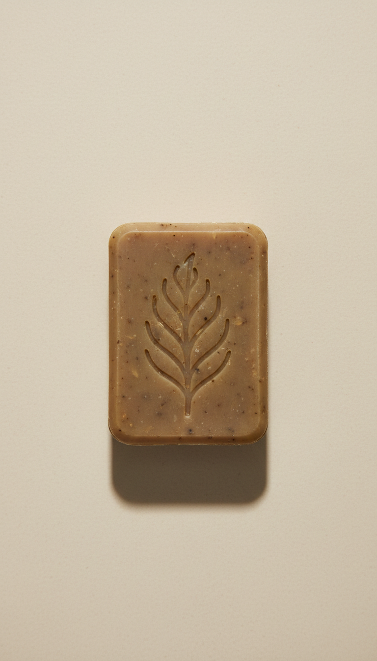 Botanical cleansing bar with sacred oils