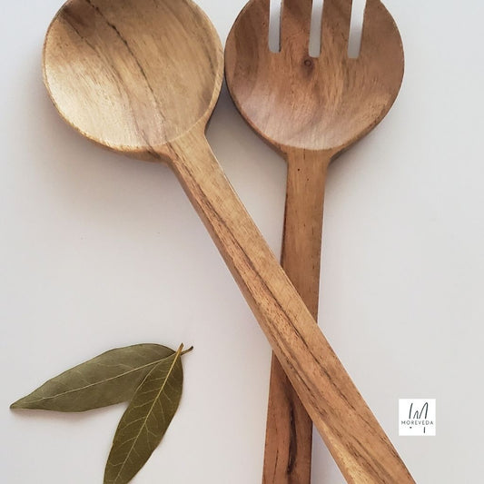Acacia wood serving utensils