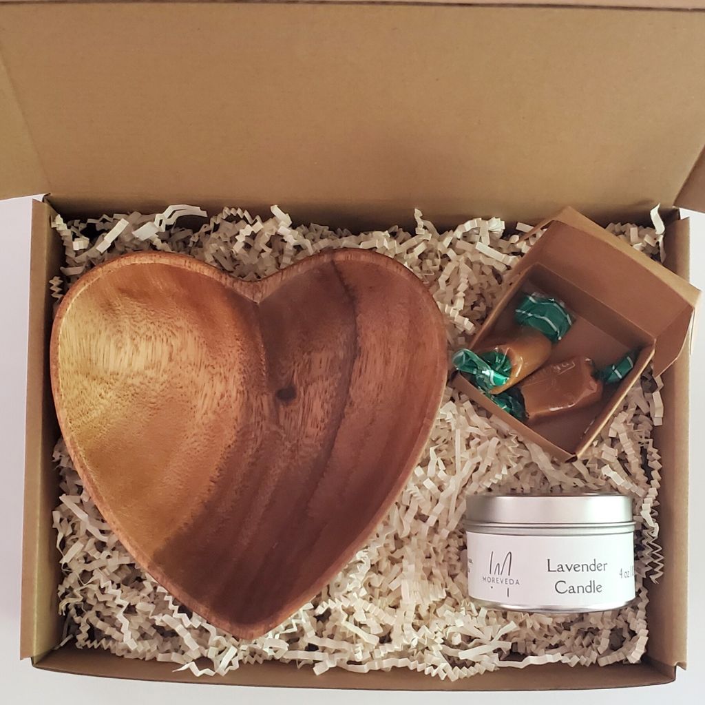 From The Heart Gift With Lavender Candle