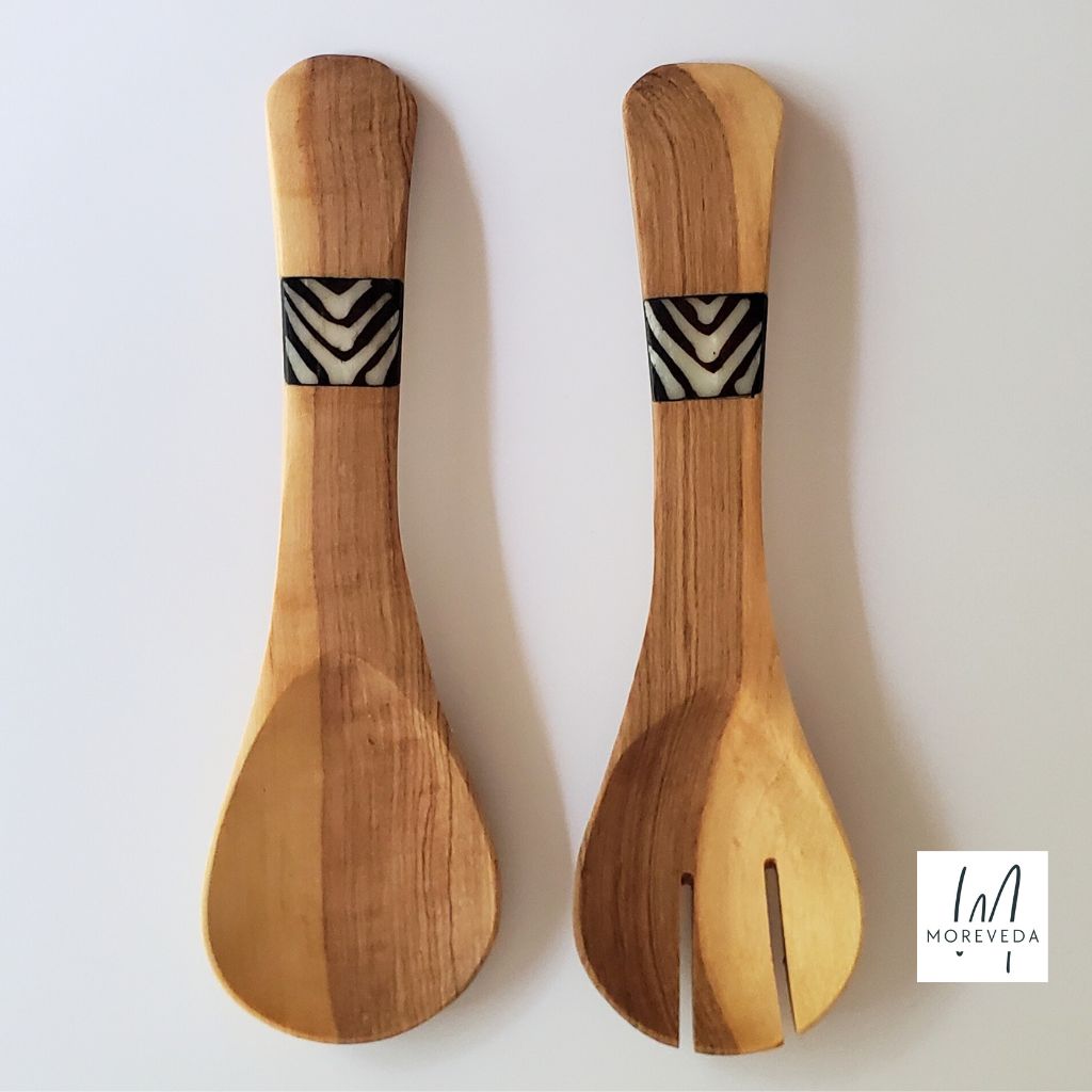 Serving Spoons | Olive Wood | Arrow