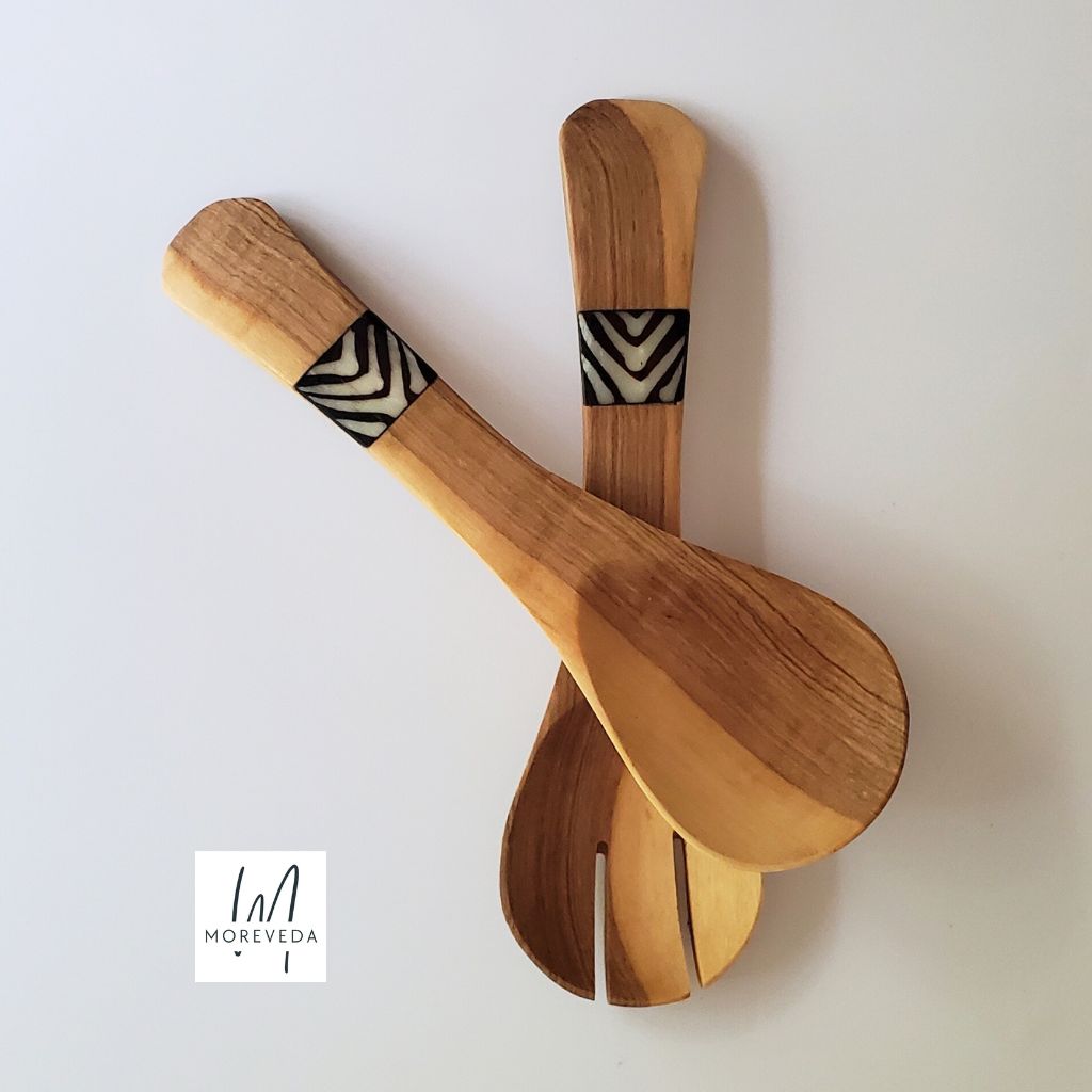 Serving Spoons | Olive Wood | Arrow
