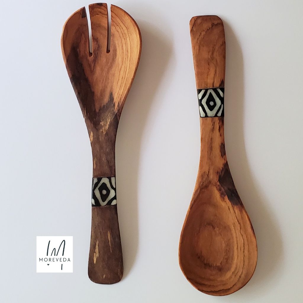 Serving Spoons | Olive Wood | Diamond