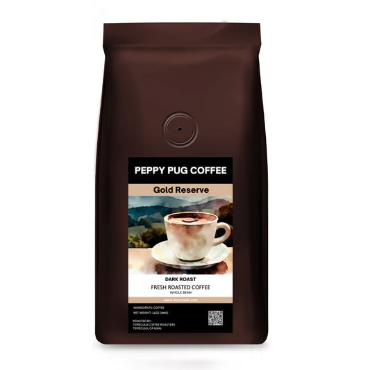 Peppy Pug Gold Reserve Italian Roast Whole Bean Coffee