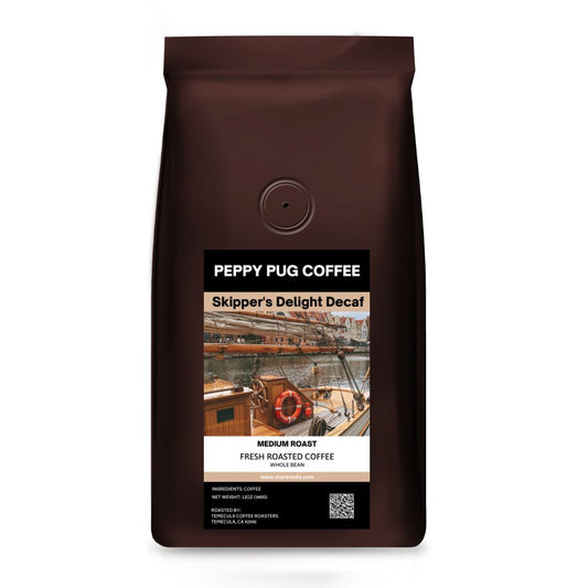 Peppy Pug Skipper's Delight | Dark Roast Whole Bean Coffee