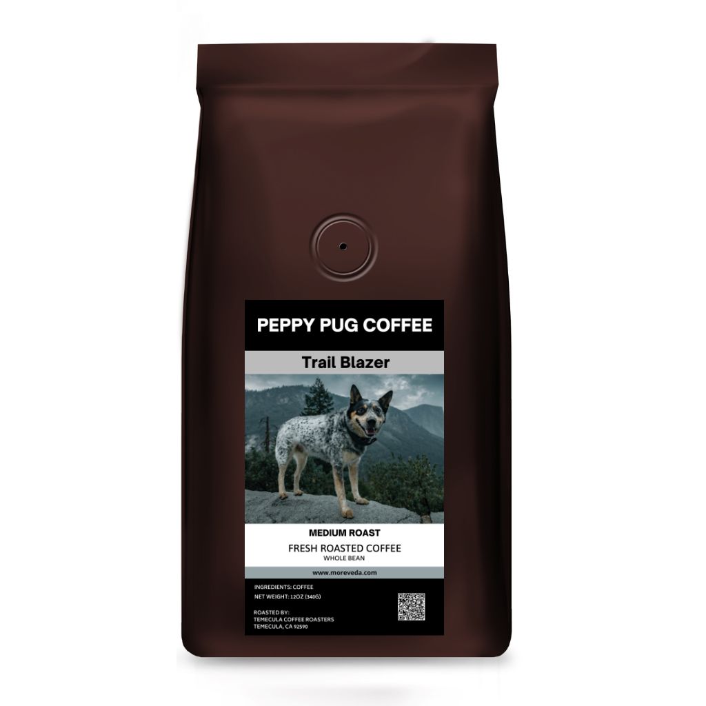 Peppy Pug Organic Uganda Whole Bean Coffee | Trail Blazer