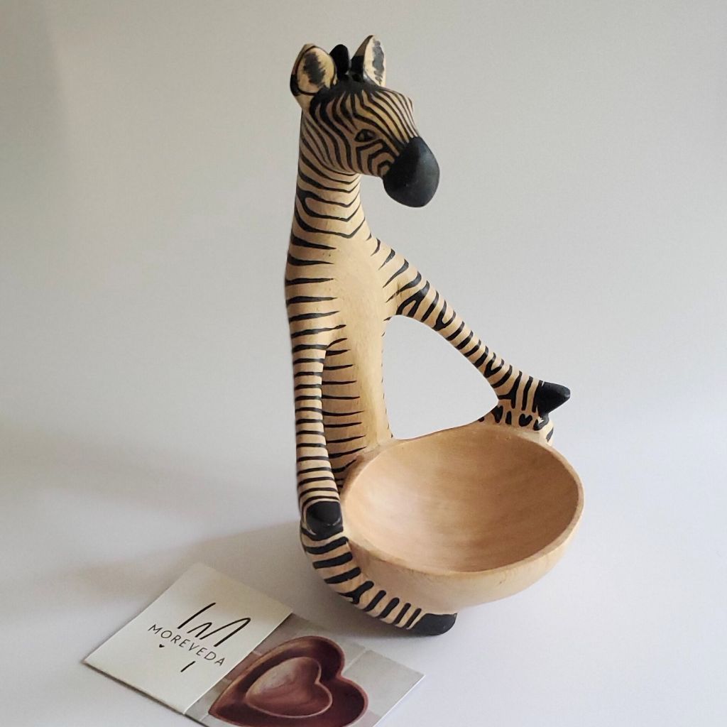 Zebra In Yoga Pose | Wood Bowl