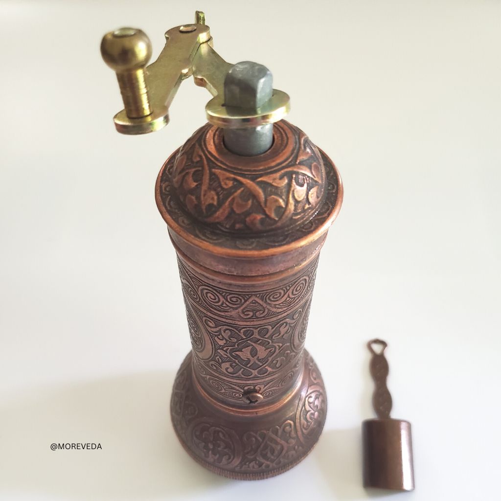 Manual Coffee Bean Grinder | Copper Mill With Scoop