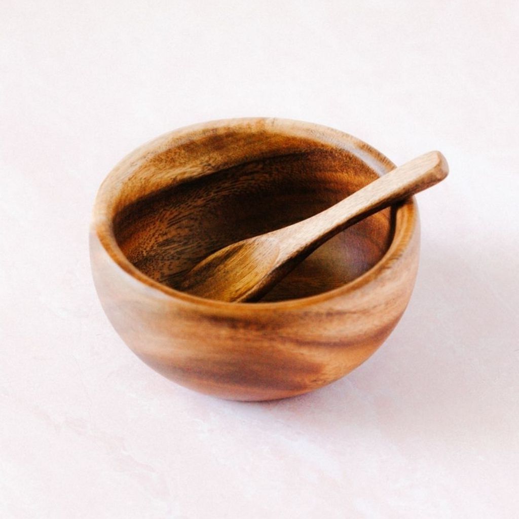 Wood Bowl & Spoon Set | Acacia