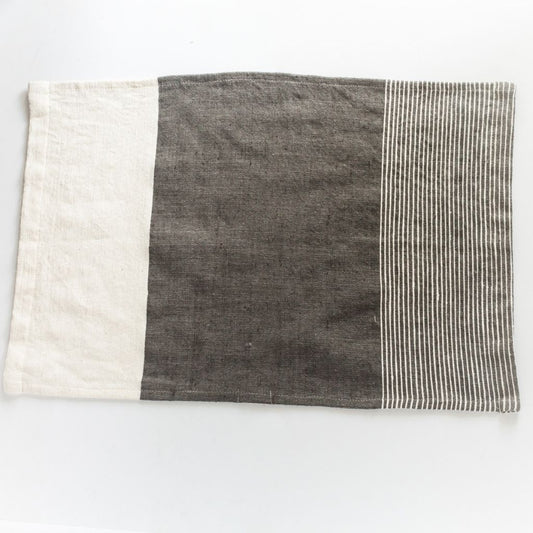Grey & White Cotton Tea Towel