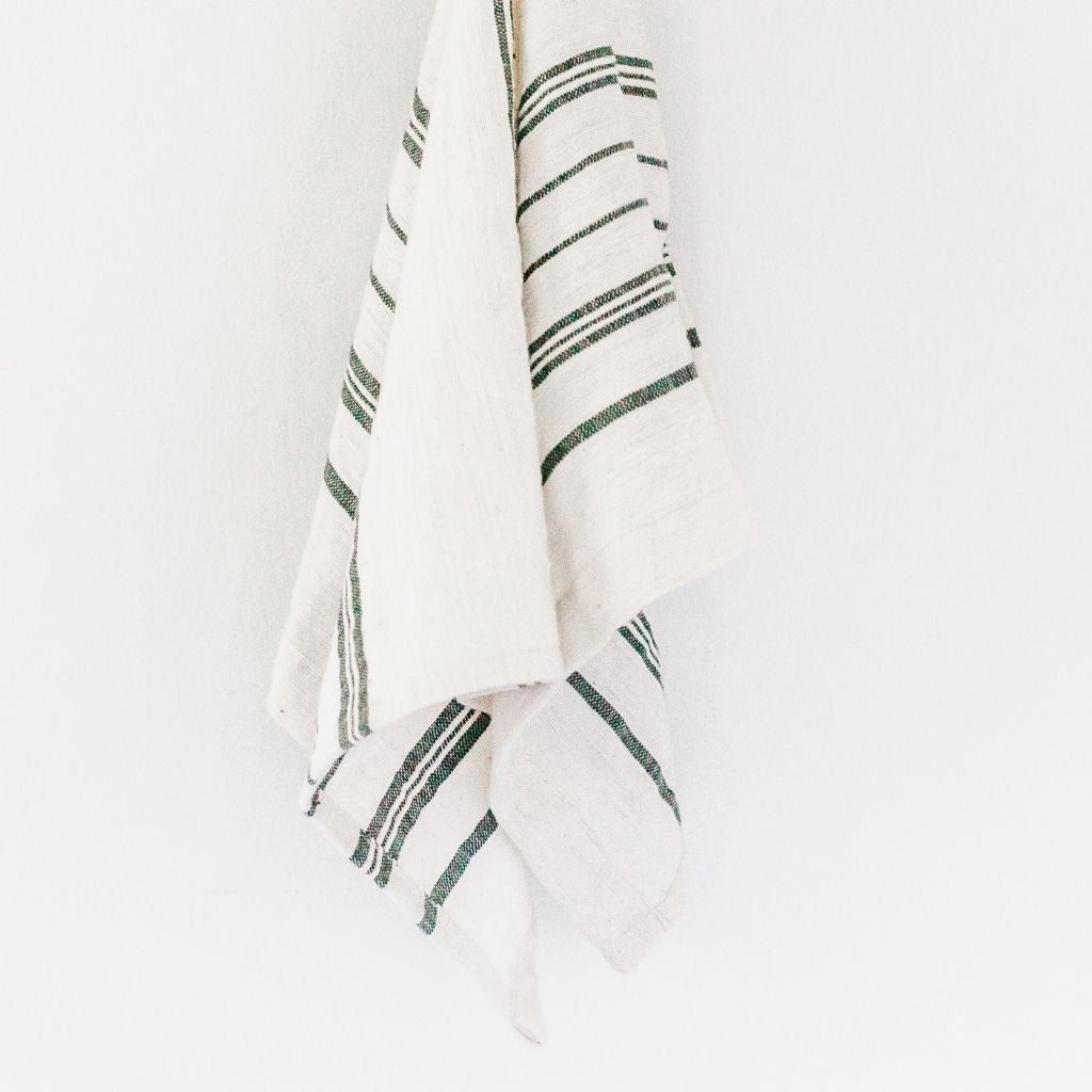 Handwoven Tea Towel - White