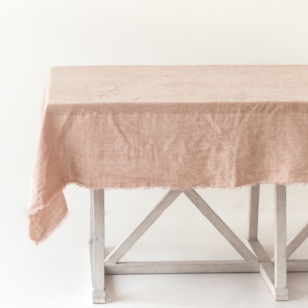 Linen Tablecloth Crafted From Belgian Flax