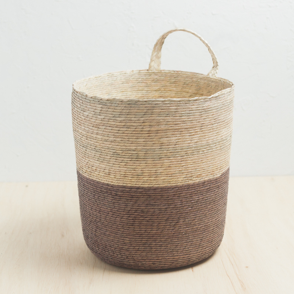 Oaxacan Basket For Storage & Decor | Palm Leaves